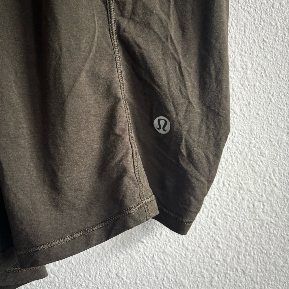 Lululemon Athletica Dark Olive Green Twisted Back Tank Top - Picture 4 of 8